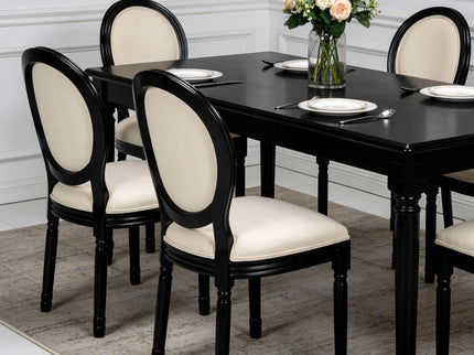 Upholstered & Round Back Dining Chairs (Set of 2)