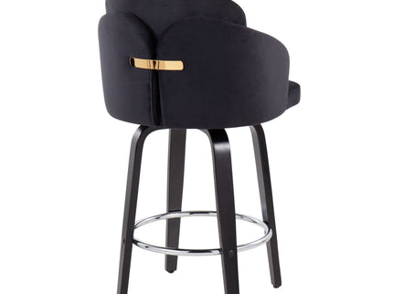 Dahlia - Contemporary Counter Stool Round Footrest (Set of 2)