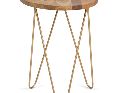 Patrice - Handcrafted Metal And Wood Accent Table