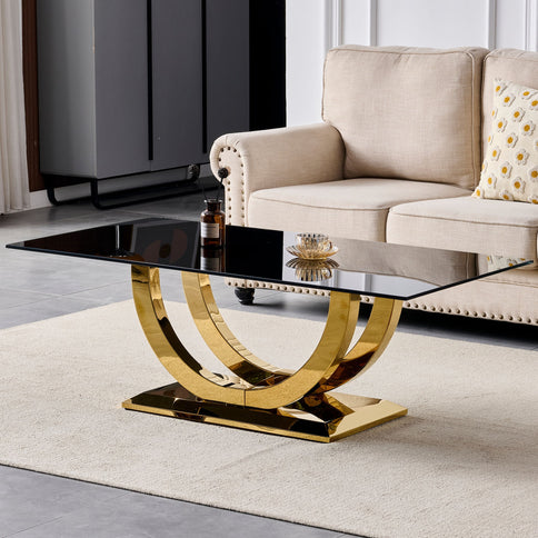Rectangular Coffee Table With Base