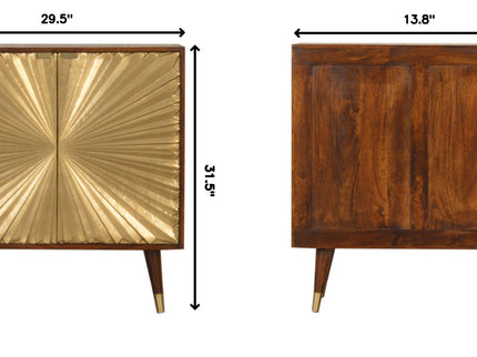 Manila - Cabinet - Gold / Brown