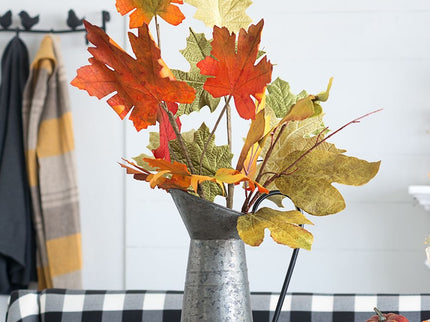 Paper Maple Leaf Spray, Botanicals Decor For Harvest Festival Fall Festival & Thanksgiving Table Decorations