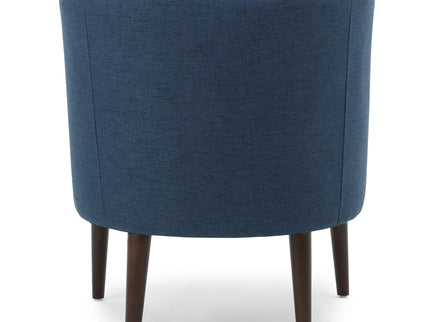 Contemporary Upholstered Club Chair With Button Tufting