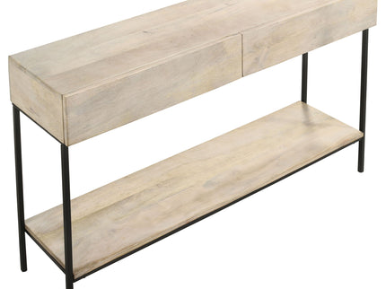 Terrace - 2 Drawer Entryway Console Table - White Washed