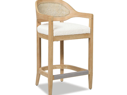 Americana - Mid-Century Modern Cane Back Counter Stool