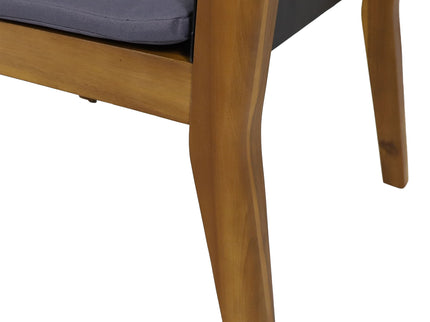 Soho - Transitional Style Outdoor Club Chair (Set of 2) With Cushions - Teak
