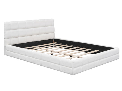 Upholstered Platform Bed With Headboard