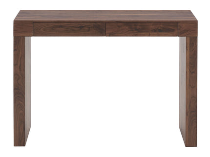 Console Table With Double Drawers - Walnut