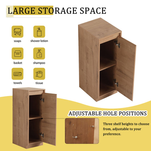 Freestanding Bathroom Vanity With Sink, 2 Small Storage Cabinets, Soft Close Doors