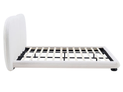 Upholstered Platform Bed With Split Headboard