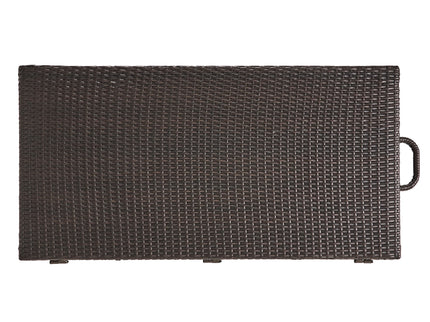 Blake - Wicker Cushion Box - Brown Multi