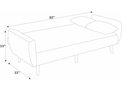 Futon Sofa Bed With Tall Legs