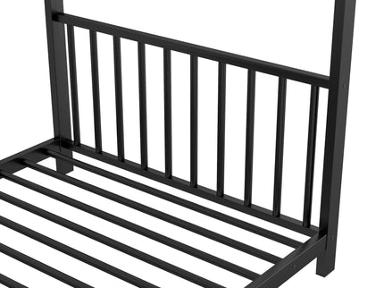 Metal House Platform Bed With Modern Design And Durable Frame