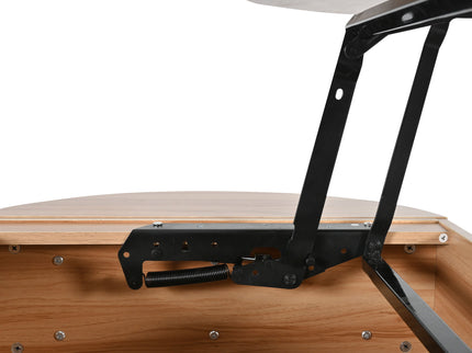 Lift Top Coffee Table With Hidden Compartment, Modern Oval Lift Tabletop For Home Living Room