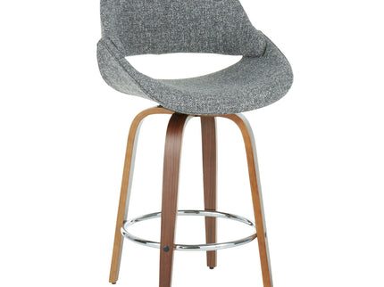 Fabrico - Mid Century Modern Counter Stool (Set of 2)