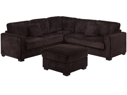 Modern Sectional Set With Cocktail Ottoman