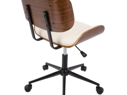Lombardi - Mid Century Modern Adjustable Office Chair With Swivel