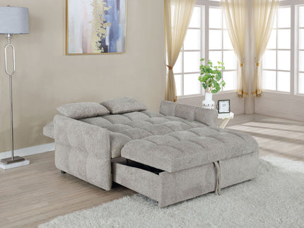 Alvara - Tufted Cushion Pull Out Sleeper Sofa Bed