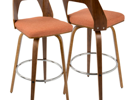 Trilogy - Mid Century Modern Barstool (Set of 2)
