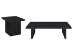 Black / 2 Pc. Coffee Table, End Table