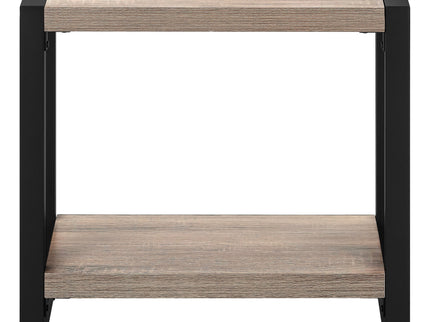 Accent Side Table, Narrow, Small, 2 Tier, Contemporary And Modern