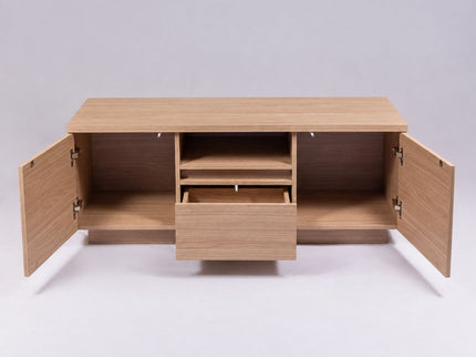 TV Stand For TVs Up To 50" With 1 Drawer And 2 Doors - Walnut