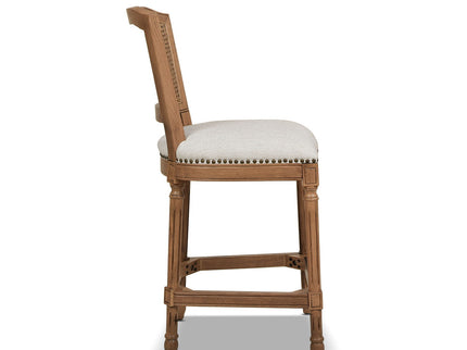 Triomphe - Rattan Wicker High Back Armless Counter Bar Stool