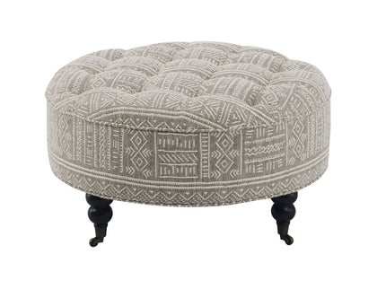 Upendo - Pattern Ottoman With Casters - Multi