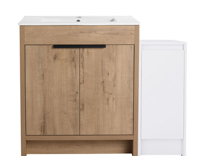 Freestanding Bathroom Vanity With Sink And Storage Cabinets, Soft Closing Doors