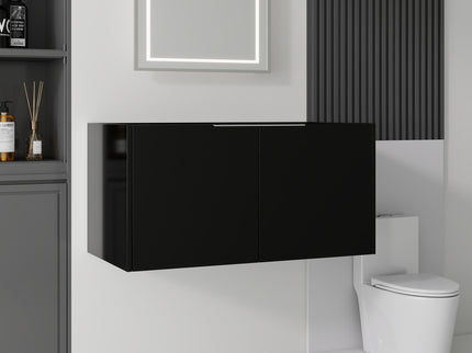 Floating Bathroom Vanity Cabinet With Soft Close Double Doors, Spacious Interior Storage, Wall Mounted, Cabinet Only