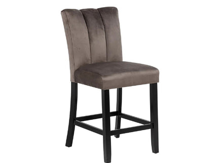 5 Piece Counter Dining Set With Table, Chairs - Black / Brown
