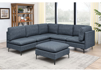 Upholstered Modular Sectional & Tall Legs