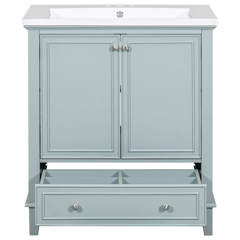 Modern Bathroom Vanity With Sink Combo, Multi Functional Cabinet With Doors And Drawer