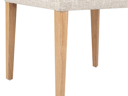 Louise - Split Back Upholstered Dining Side Chair (Set of 2) - Travertine Beige