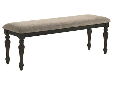 Kavita - Upholstered Dining Bench - Charcoal