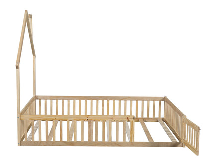 House Platform Bed With Guardrail