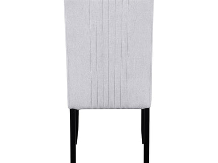 5 Piece Round Dining Table Set, Modern Dining Table And 4 Upholstered Chairs For Dining Room