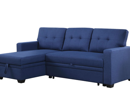 Upholstered Pull Out Sectional Sofa With Chaise