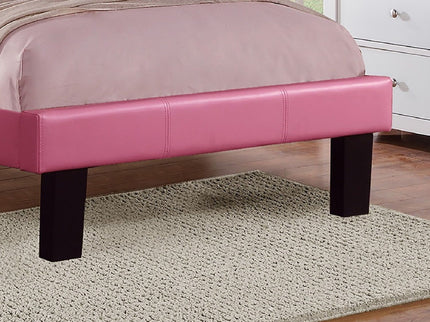 Glamours Style Bed With Diamond Tufted Padded Headboard