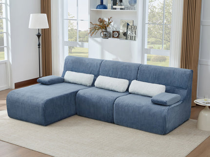 Oversized Sectional Sofa, Living Room Seating With Modular Design