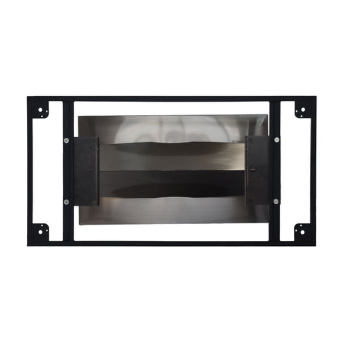 63" Modern Artificial Stone Crescent-Shaped Metal Legs, Can Accommodate 6-8 People - White / Black