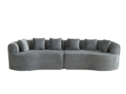 Sectional Sofa, Oversized 4 Seater With Deep Seat Design