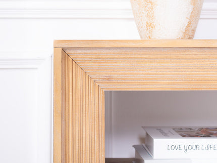 Console Table With Storage Shelf - Antique Natural / Light Natural / Natural
