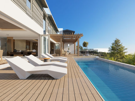 S - Shaped Pool Lounger, Ergonomic Design