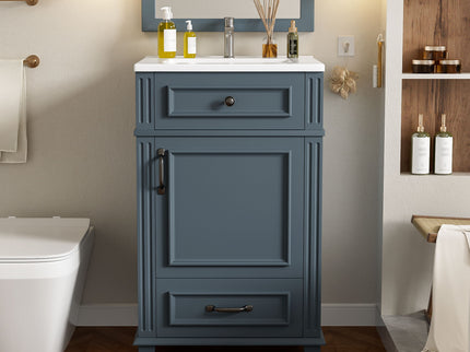 Bathroom Vanity With Sink, Drawer & Soft Closing Door
