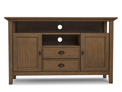 Redmond - Tall TV Media Stand - Rustic Natural Aged Brown