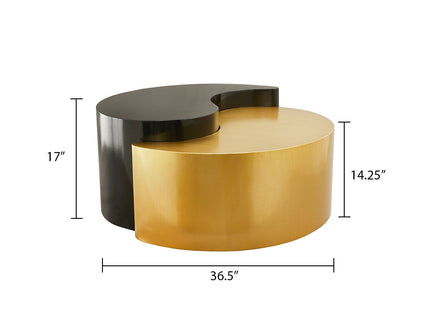 Ying Yang - Coffee Table - Gold / Black