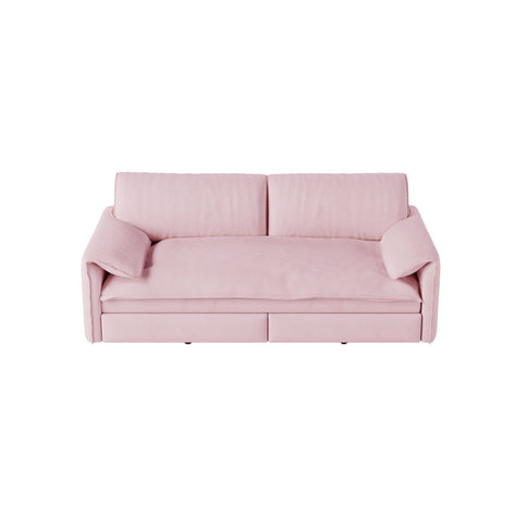 Queen Pull Out Sofa Bed With Side Storage