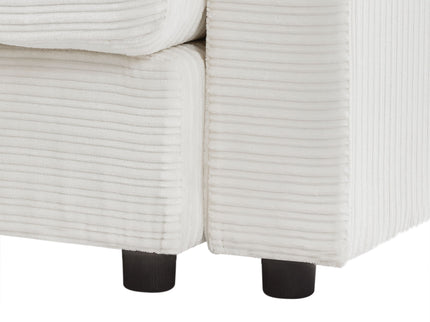 Modern Style Loveseat Sofa Sectional Sofa Couch With Storage Space, A Movable Ottoman, Two USB Ports, Two Cup Holders, A Phone Holder For Living Room