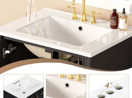 Traditional Bathroom Vanity Set With Soft Close Doors